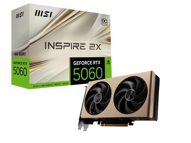 MSI INSPIRE 2X OC GeForce RTX 5060 8 GB Video Card G506-8I2C