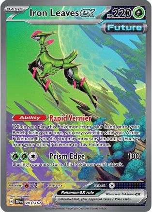 Iron Leaves ex - 203/162 203 - SV05 Temporal Forces Holofoil