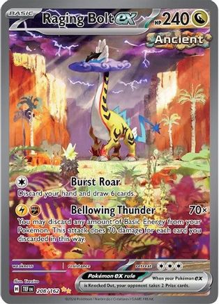 Raging Bolt ex - 208/162 208 - SV05 Temporal Forces Holofoil