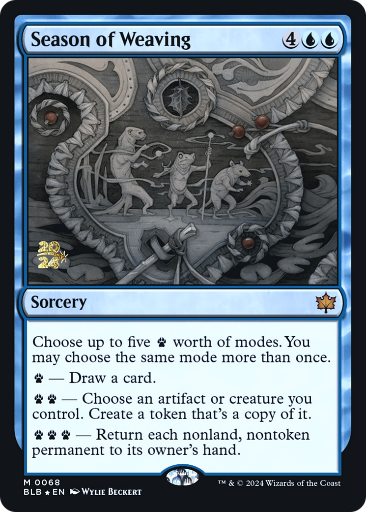 Season of Weaving (PRE-68S) - Bloomburrow Promos Foil
