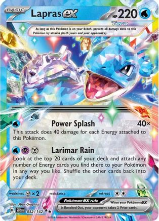 Lapras ex - 032/142 32 - SV07 Stellar Crown Holofoil