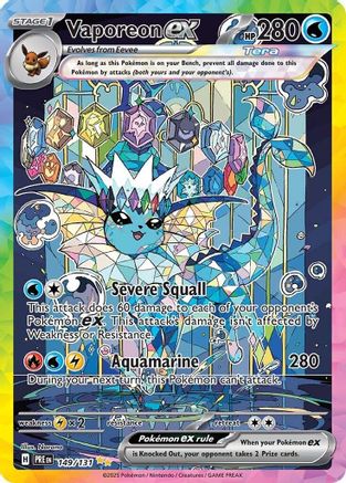 Vaporeon ex - 149/131 149 - SV Prismatic Evolutions Holofoil