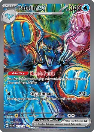 Palafin ex 151 - SV Prismatic Evolutions Holofoil