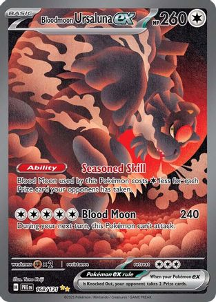 Bloodmoon Ursaluna ex 168 - SV Prismatic Evolutions Holofoil