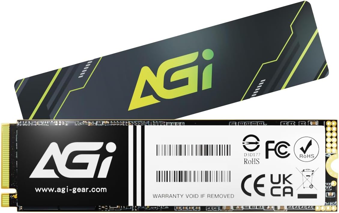 AGI SSD AGI2T0G43AI818-BK AI818 2TB M.2 PCIE 2280 PCIE 4.0 3D NAND Bulk