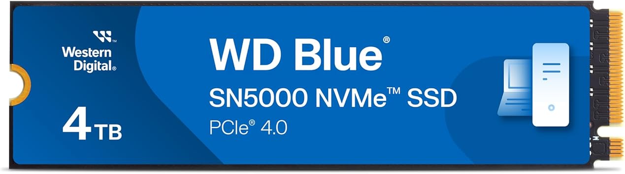 Western Digital SSD WDS400T4B0E 4TB M.2 NVMe BLUE SN5000 PCIe