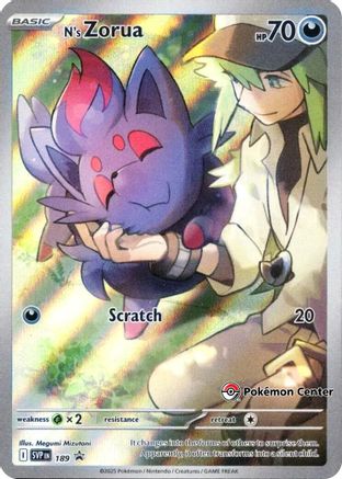 N's Zorua - 189 (Pokemon Center Exclusive) 189 - SV Scarlet & Violet Promo Cards Holofoil