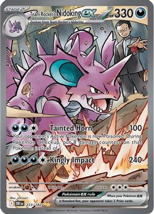 Team Rocket's Nidoking ex - 233/182 233 - SV10 Destined Rivals Holofoil