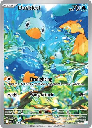 Ducklett - 109/086 109 - SV White Flare Holofoil