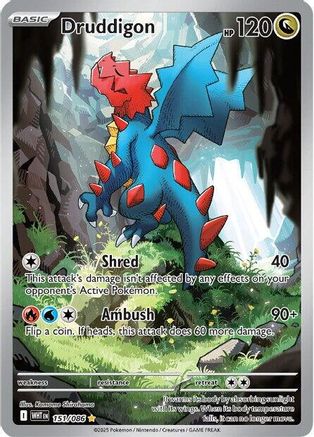 Druddigon - 151/086 151 - SV White Flare Holofoil
