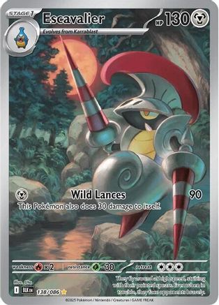 Escavalier - 138/086 138 - SV Black Bolt Holofoil