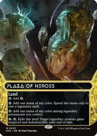 Plaza of Heroes (0033) (Borderless) (EOS-033) - Edge of Eternities: Stellar Sights