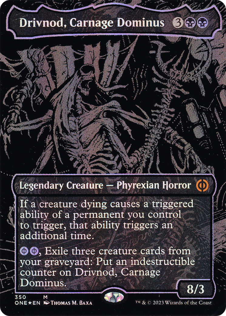 Drivnod, Carnage Dominus (ONE-350) - Phyrexia: All Will Be One (Borderless) Foil