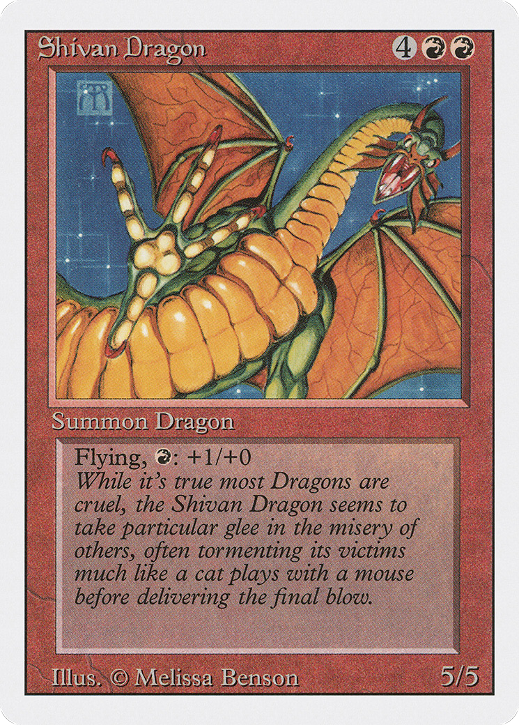 Shivan Dragon (3ED-177) - Revised Edition