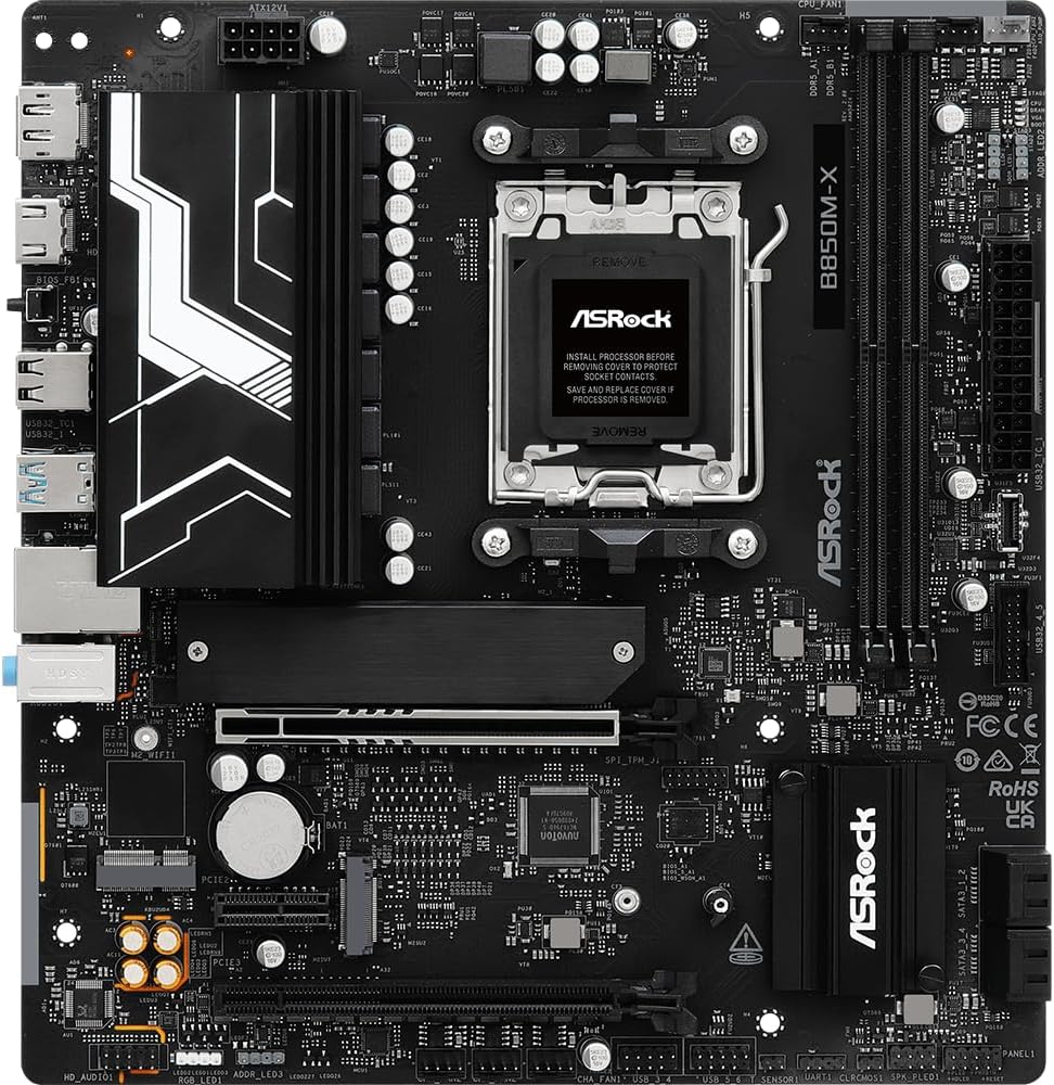ASRock B850M-X R2.0 AMD B850 AM5 Max.128GB DDR5 Micro ATX