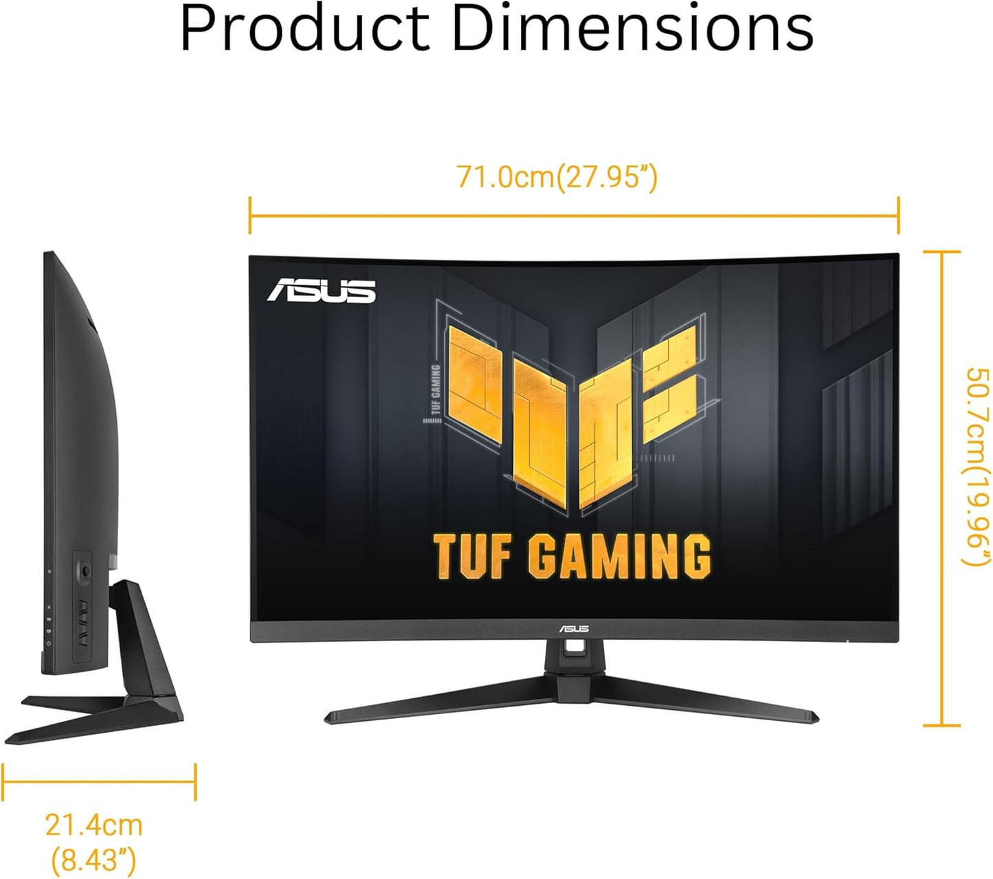 Asus MN VG32WQ3B 31.5 FastVA 2560x1440 16:9 1ms 0.5ms 180Hz DP 2xHDMI Speaker