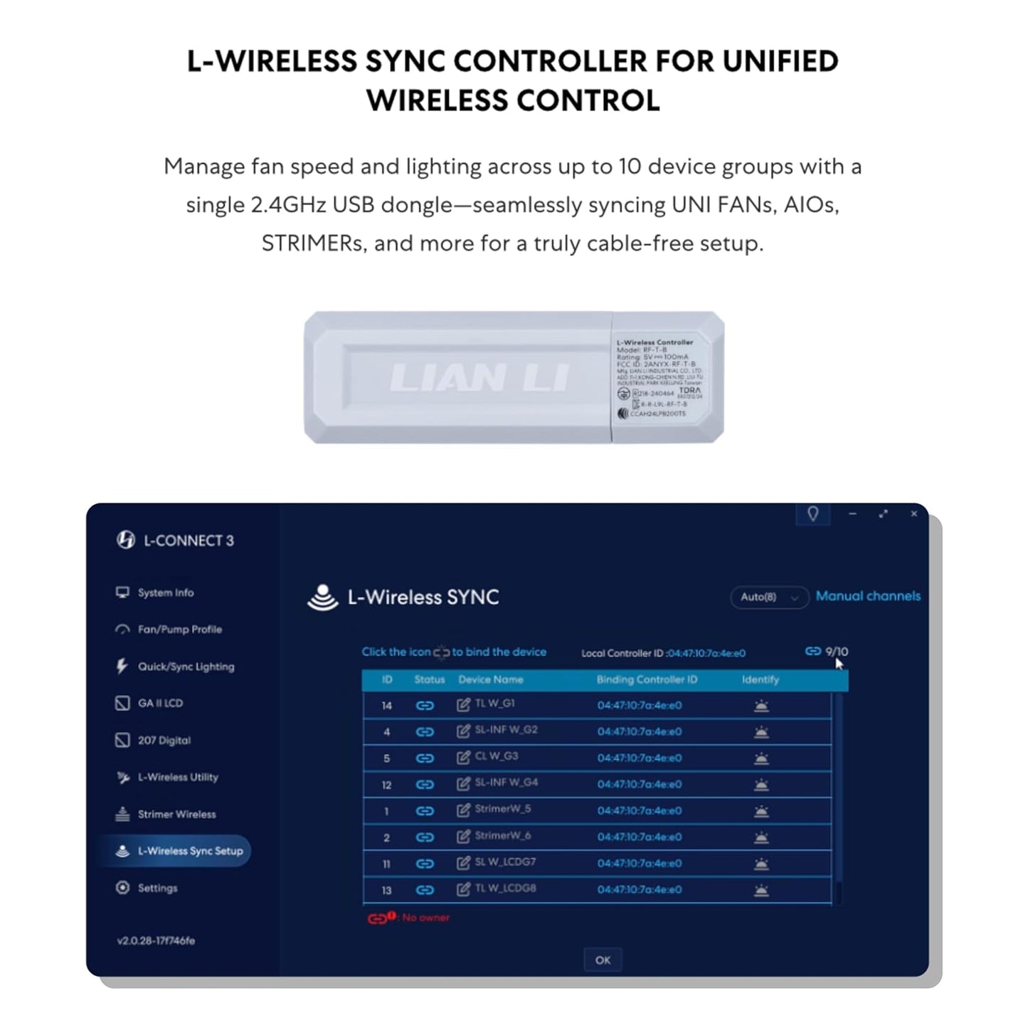 Lian-Li Fan 12CL1W1B FDB 1xFan w o Fan Controller Black