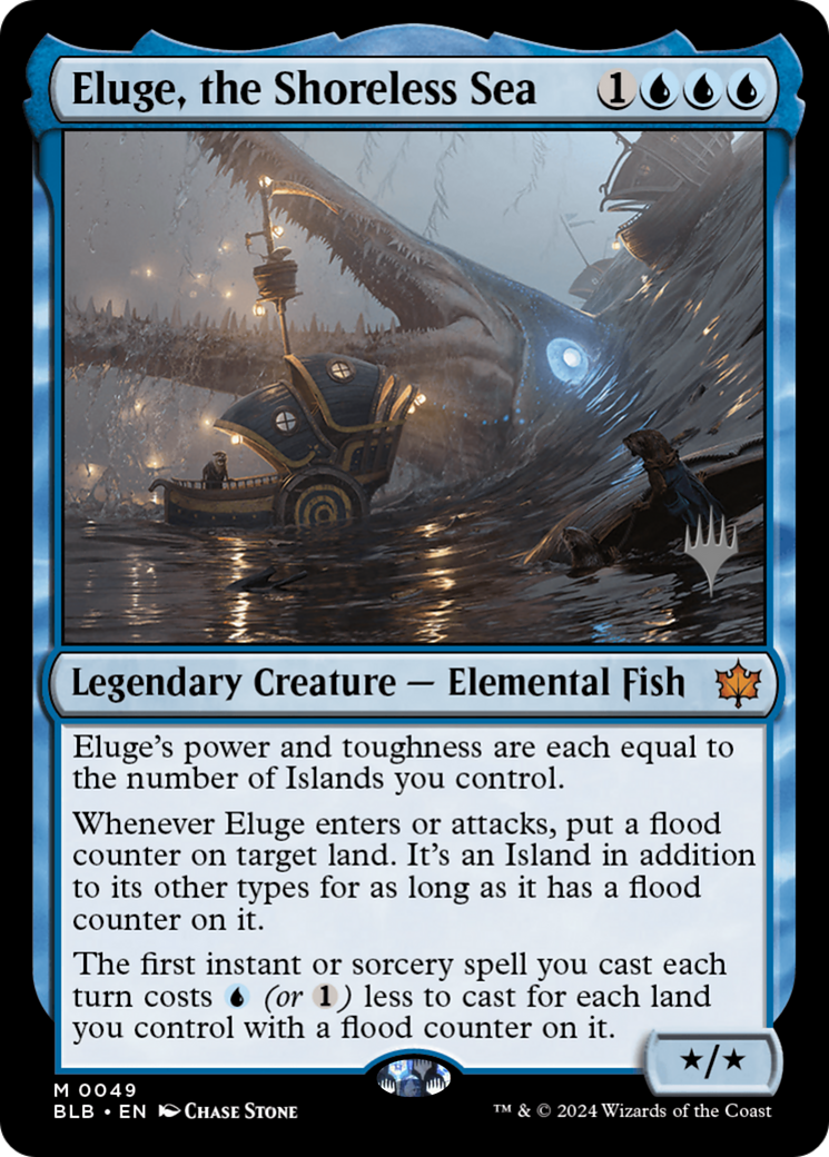 Eluge, the Shoreless Sea (PPBLB-49P) - Bloomburrow Promos Foil