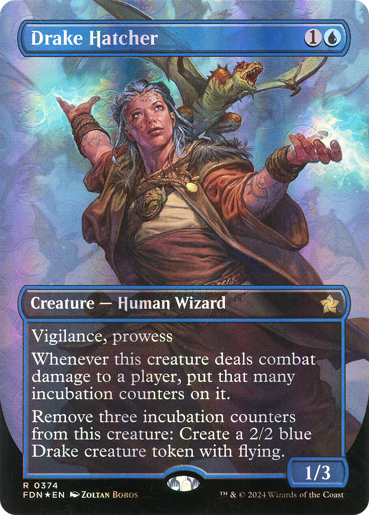 Drake Hatcher (FDN-374) - Foundations (Borderless) Foil