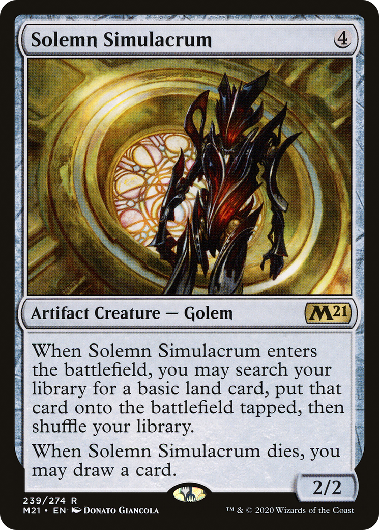 Solemn Simulacrum (M21-239) - Core Set 2021 Foil