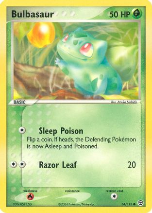 Bulbasaur - 054/112 54/112 - FireRed & LeafGreen Reverse Holofoil