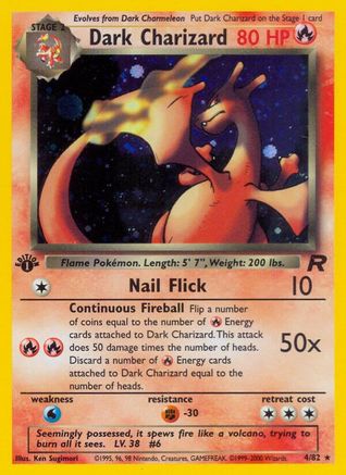 Dark Charizard (4) 4/82 - Team Rocket Unlimited Holofoil