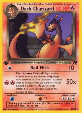Dark Charizard (21) 21/82 - Team Rocket Unlimited