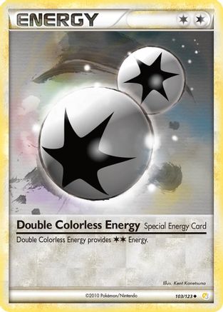 Double Colorless Energy 103/123 - HeartGold SoulSilver Reverse Holofoil
