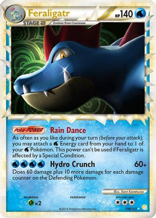 Feraligatr (Prime) 108/123 - HeartGold SoulSilver Holofoil