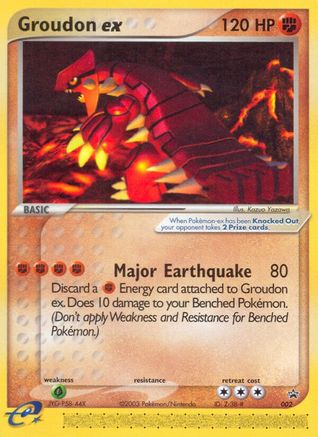 Groudon ex - 002 (Nintendo Power Magazine) 2/40 - Nintendo Promos Holofoil