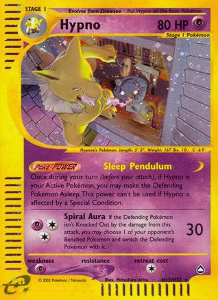 Hypno (H12) H12/147 - Aquapolis Holofoil