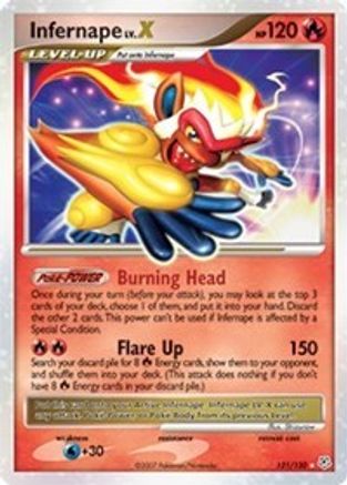 Infernape LV.X 121/130 - Diamond and Pearl Holofoil