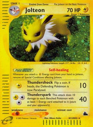 Jolteon (H12) H12/144 - Skyridge Holofoil