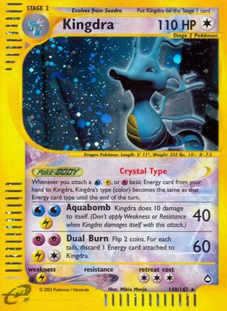 Kingdra (148) 148/147 - Aquapolis Holofoil
