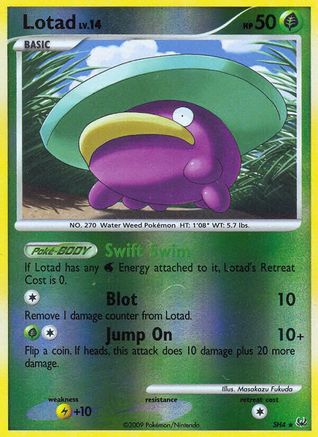 Lotad (Shiny) SH4/127 - Platinum Reverse Holofoil