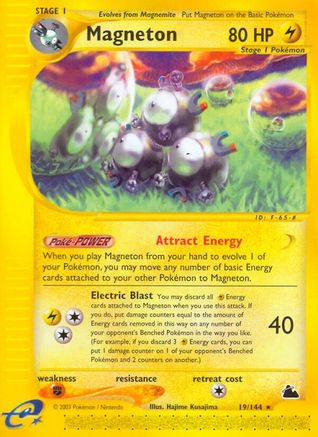 Magneton (19) 19/144 - Skyridge Reverse Holofoil