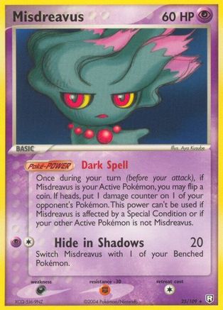 Misdreavus 25/109 - Team Rocket Returns Reverse Holofoil