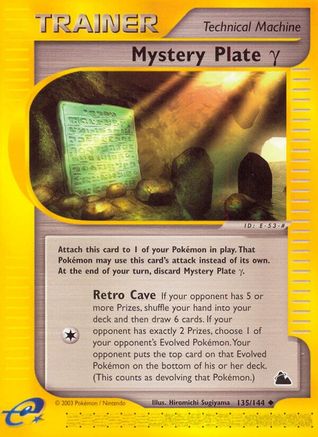 Mystery Plate Gamma 135/144 - Skyridge Reverse Holofoil