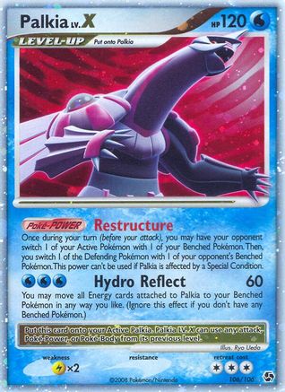 Palkia LV.X 106/106 - Great Encounters Holofoil