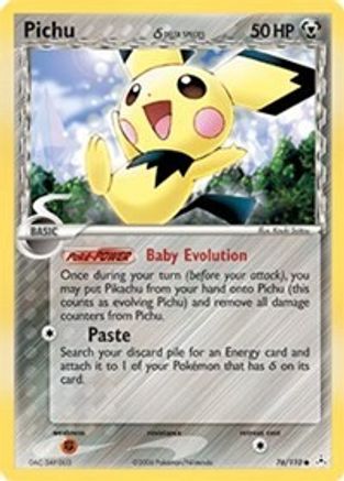 Pichu (Delta Species) 76/110 - Holon Phantoms Reverse Holofoil