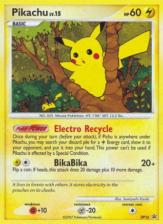 Pikachu - DP16 DP16/56 - Diamond and Pearl Promos Holofoil