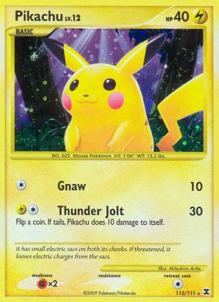 Pikachu 112/111 - Rising Rivals Holofoil