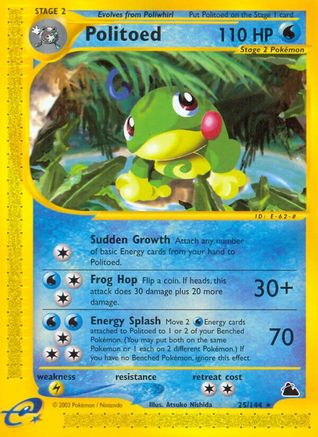 Politoed (25) 25/144 - Skyridge Reverse Holofoil