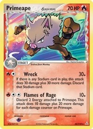 Primeape (Delta Species) 50/110 - Holon Phantoms Reverse Holofoil