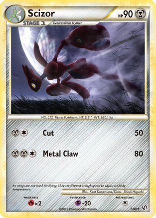 Scizor 7/90 - Undaunted Reverse Holofoil