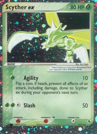 Scyther ex 102/109 - Ruby and Sapphire Holofoil