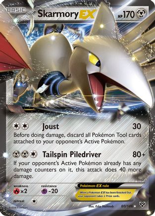Skarmory EX 80/146 - XY Base Set Holofoil