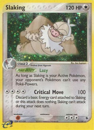 Slaking 12/109 - Ruby and Sapphire Holofoil