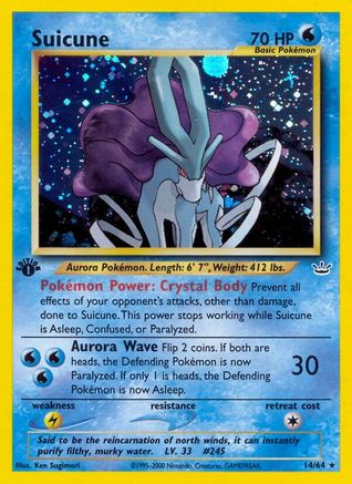 Suicune (14) 14/64 - Neo Revelation Unlimited Holofoil