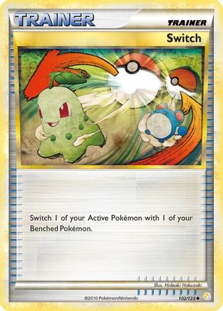 Switch 102/123 - HeartGold SoulSilver Reverse Holofoil